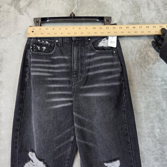 RSQ 90s Jeans Womens 25 Distressed Ripped High Rise Tillys Vintage Denim Y2K - Picture 3 of 13